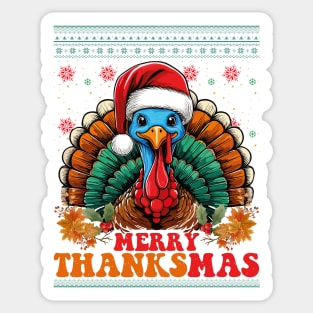 Funny Thanksgiving Christmas Sticker